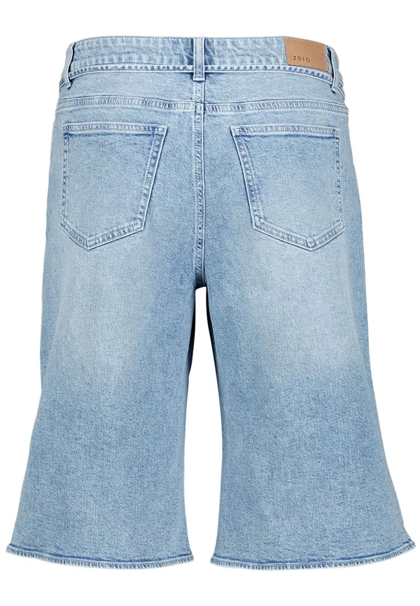 Denim-Bermuda-Shorts mit Bindegürtel