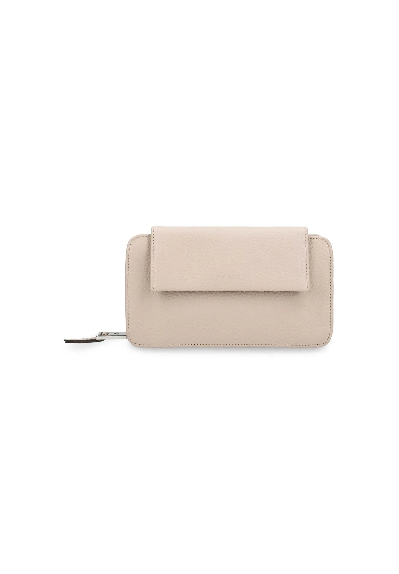 Minimalistische Handy-Tasche aus genarbtem Leder