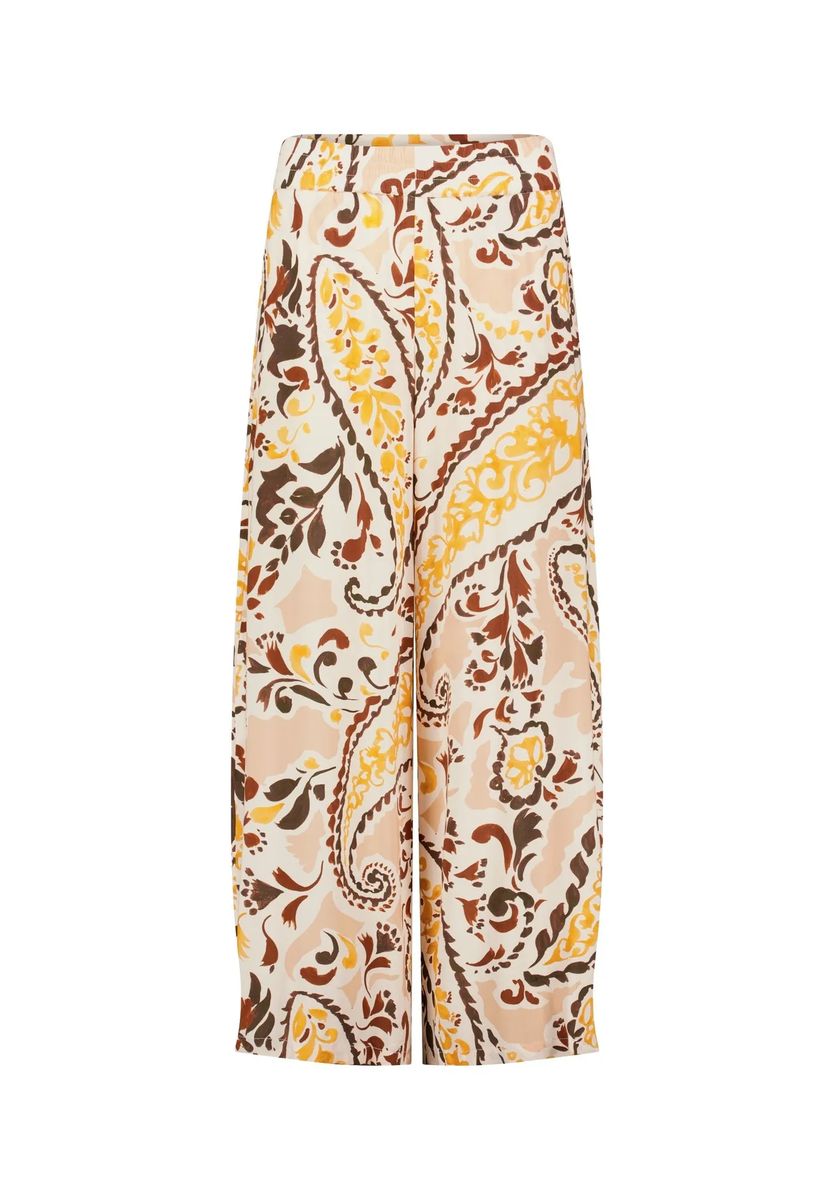 Weite Hose mit Paisley-Muster