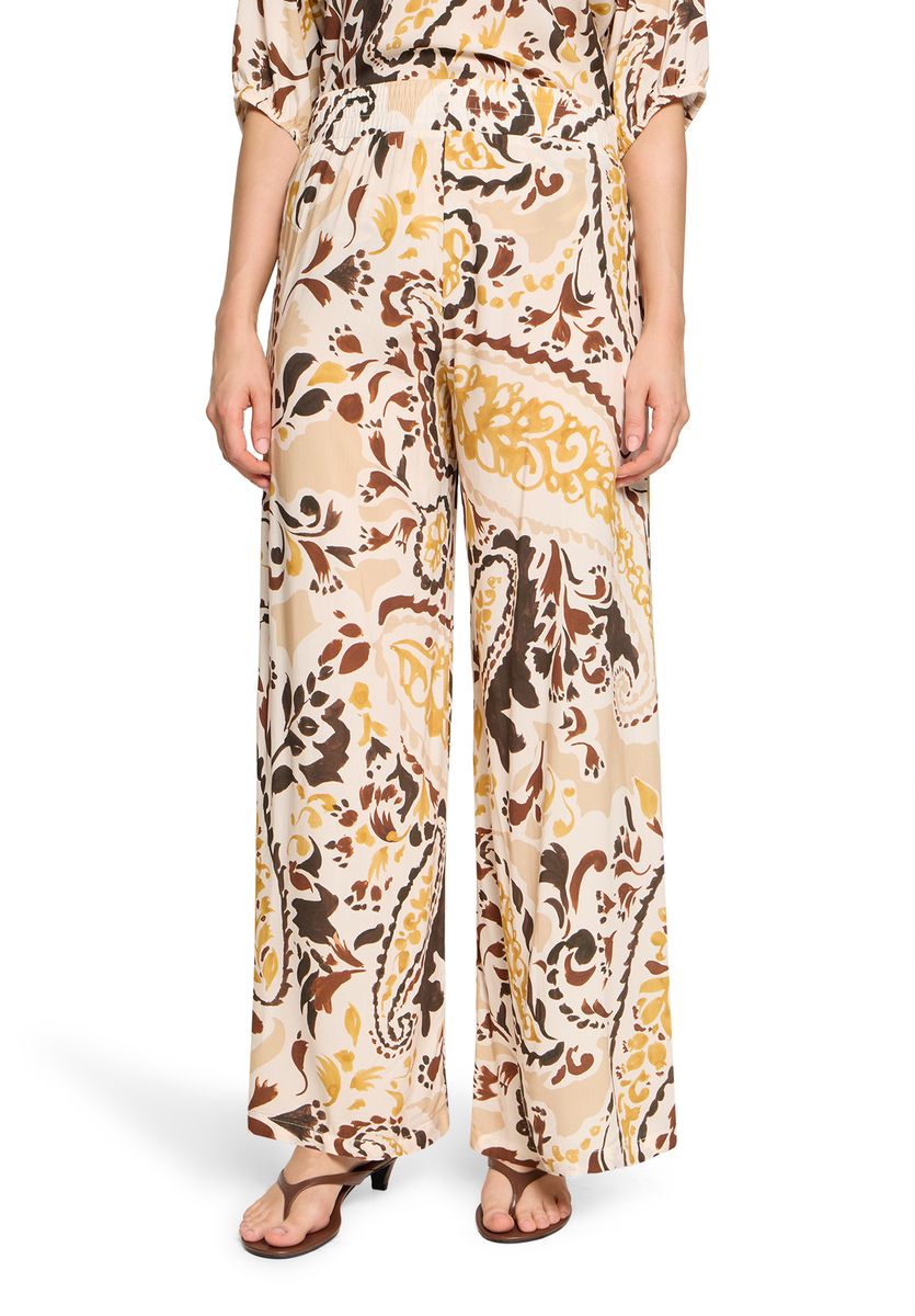 Weite Hose mit Paisley-Muster
