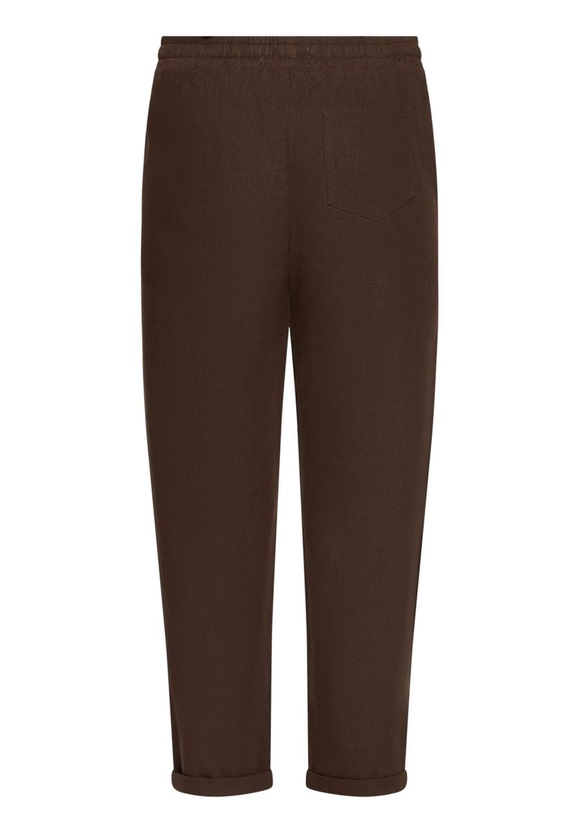 Entspannte Hose mit Leinenanteil