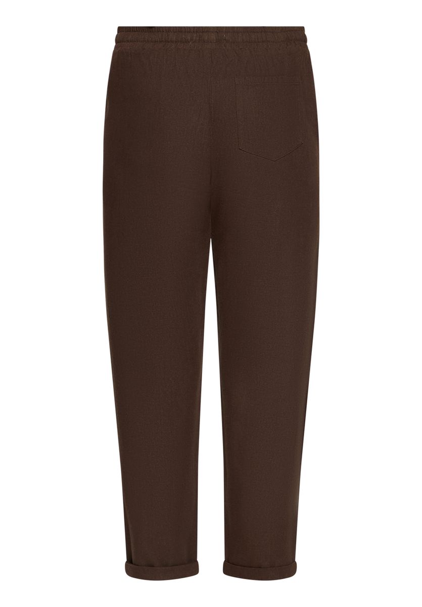 Entspannte Hose mit Leinenanteil