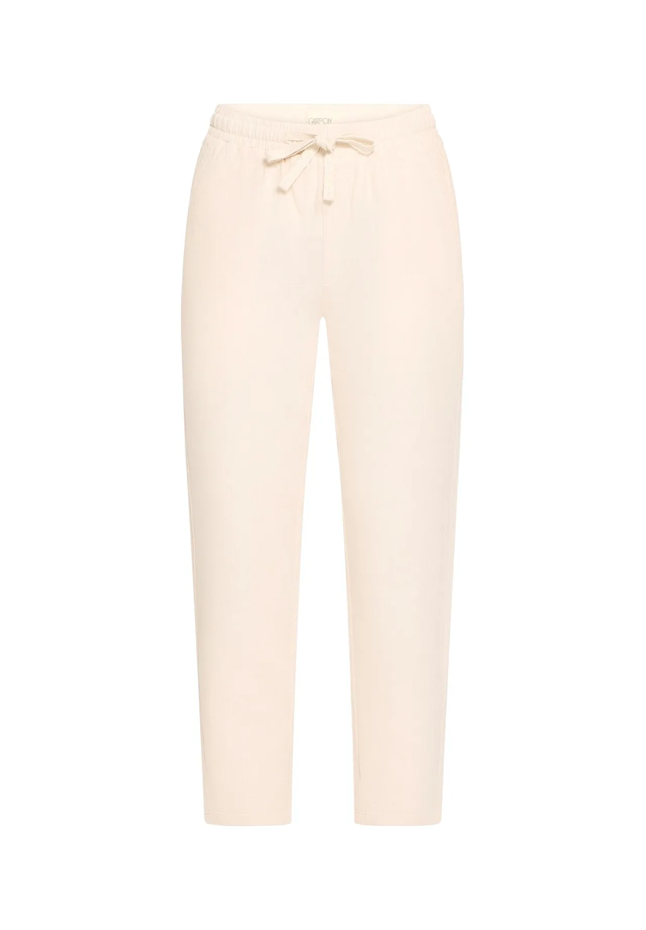 Lässige Stoffhose mit Leinenanteil