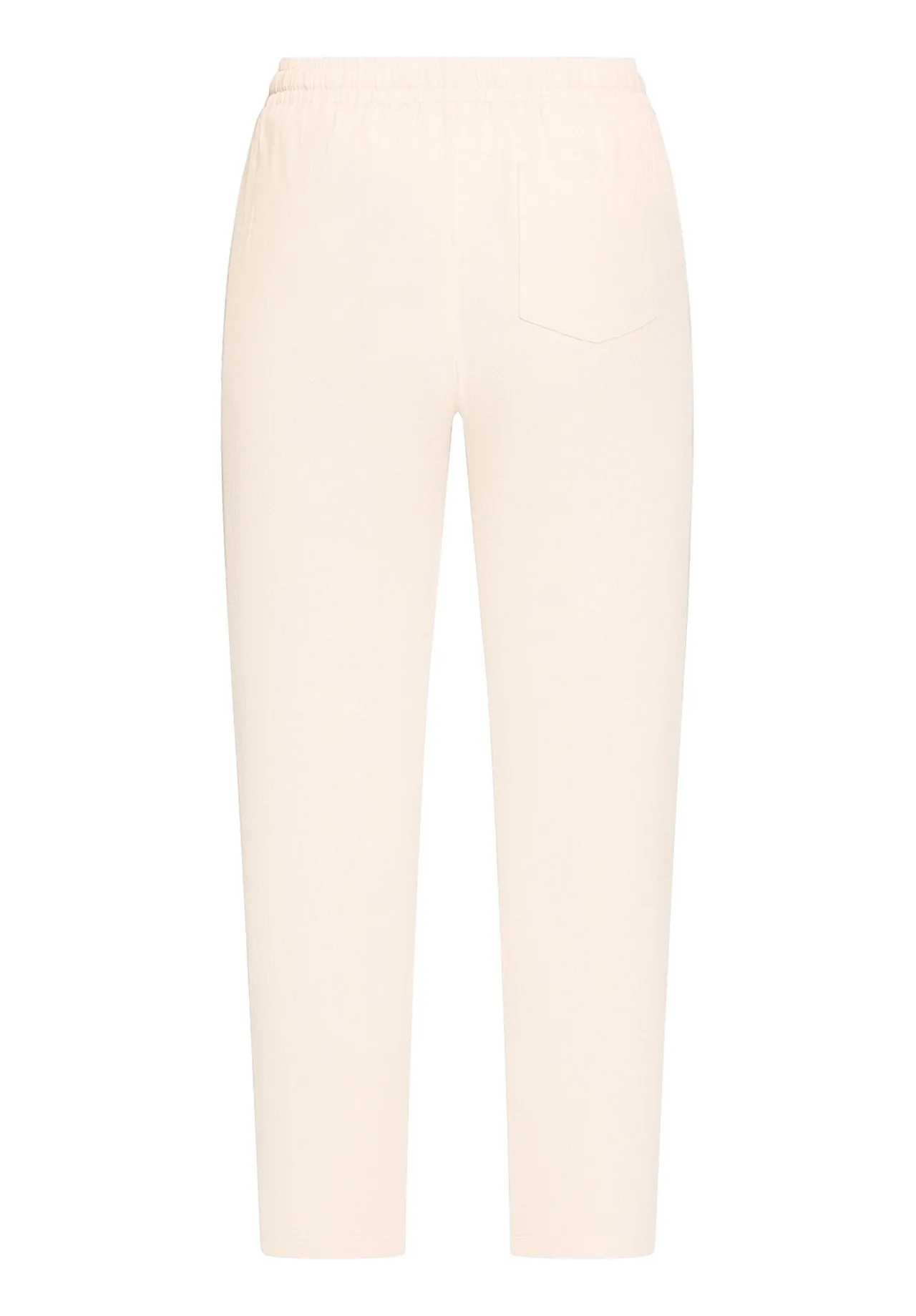 Lässige Stoffhose mit Leinenanteil