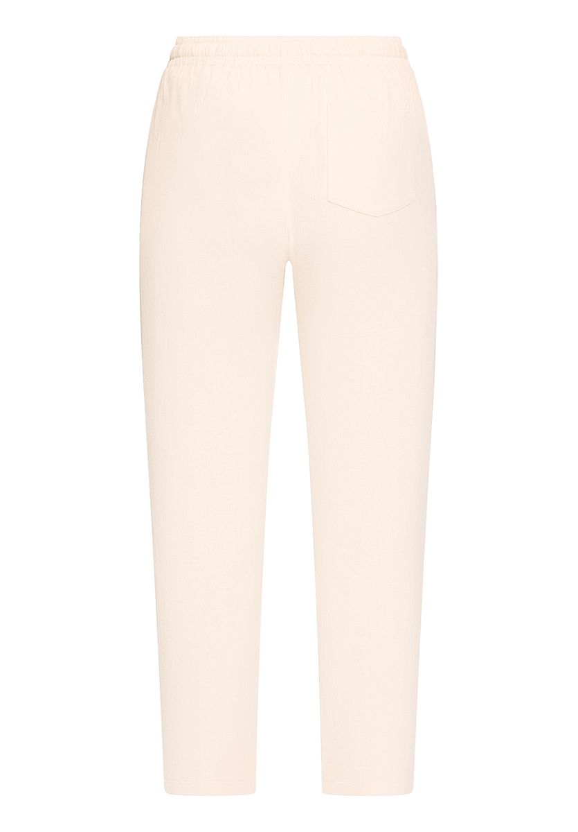 Lässige Stoffhose mit Leinenanteil