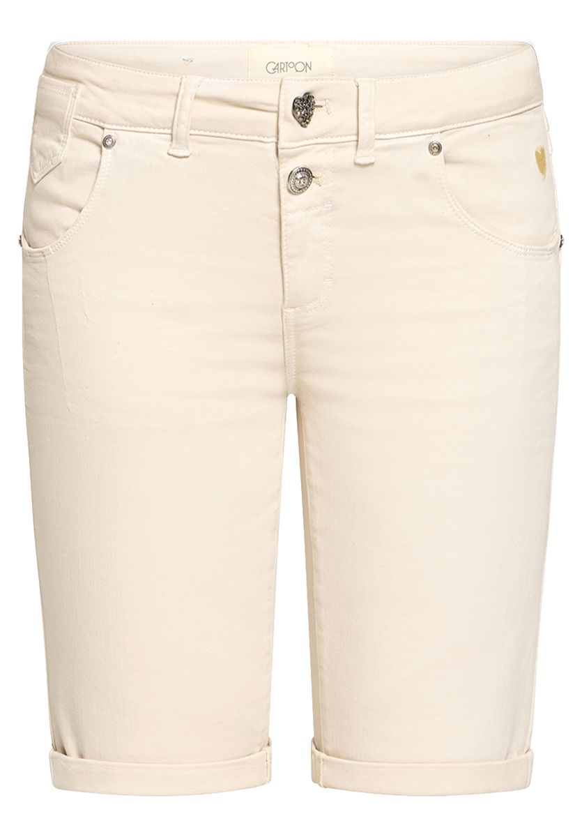 Schmal geschnittene Jeans-Bermudas