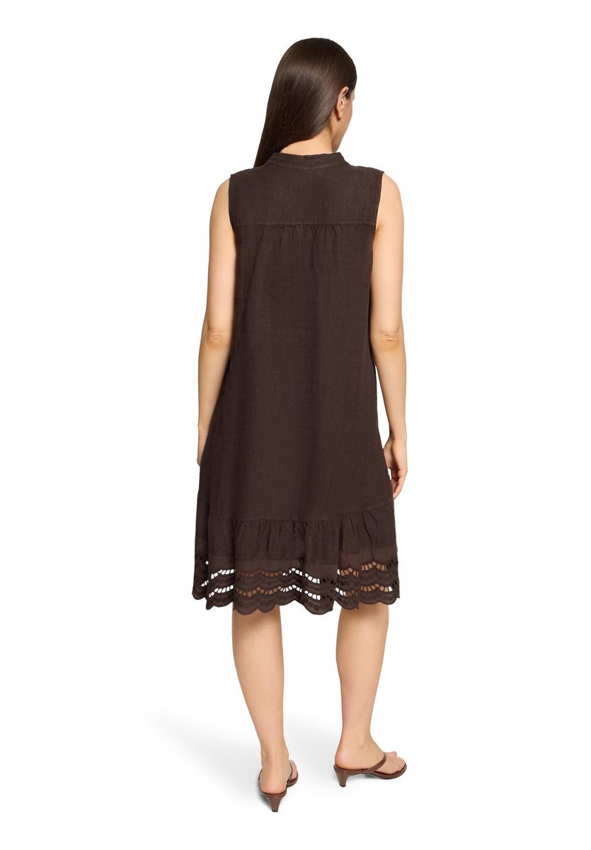 Leinen-Blusenkleid mit Stickerei