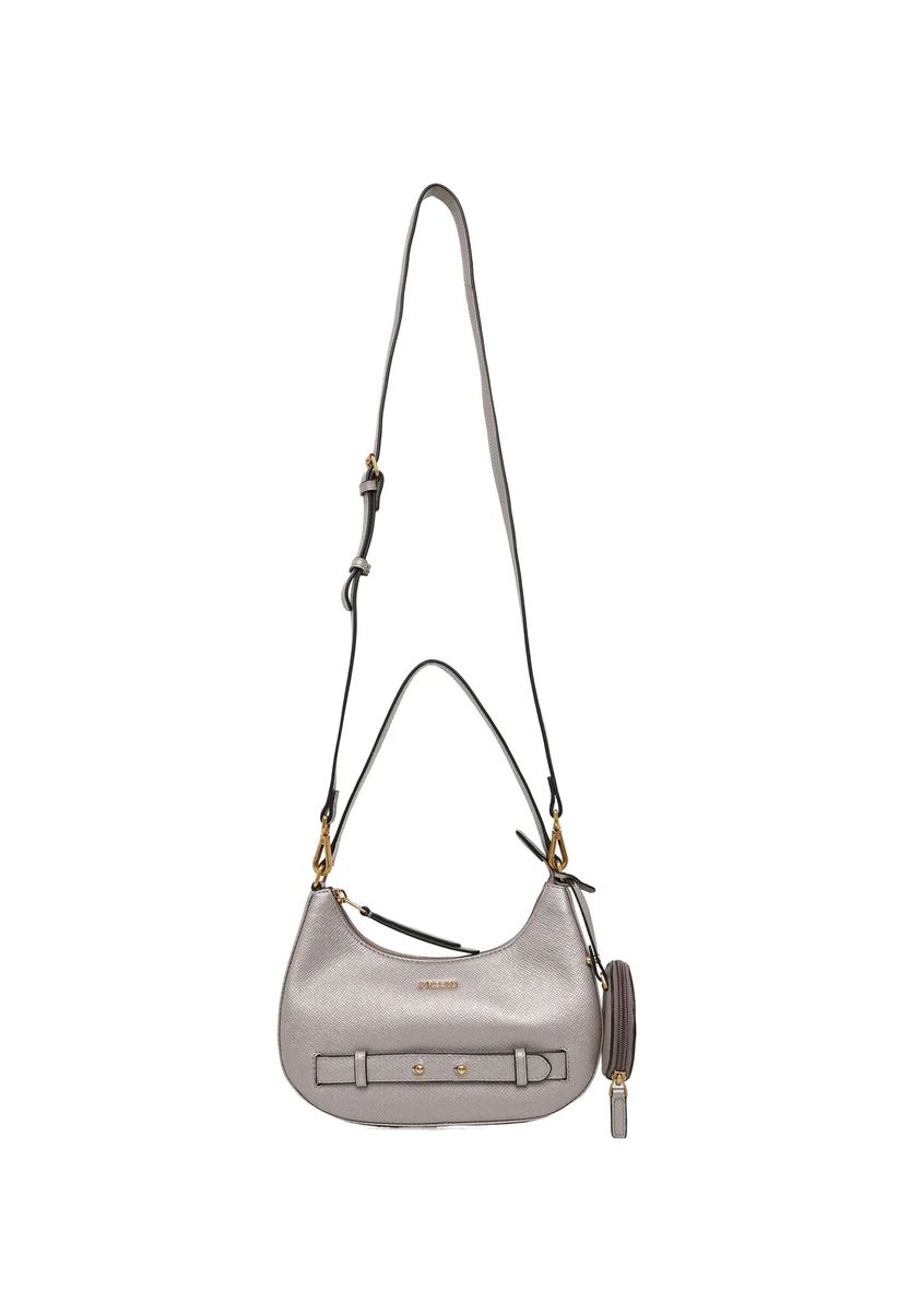 Strukturierte Metallic-Hobo-Tasche