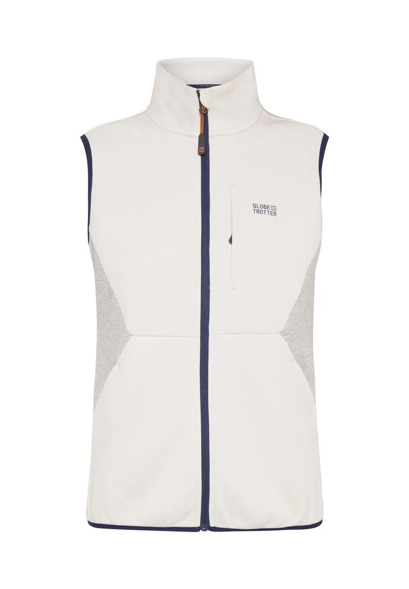 Sportliche Softshell-Weste mit Stehkragen