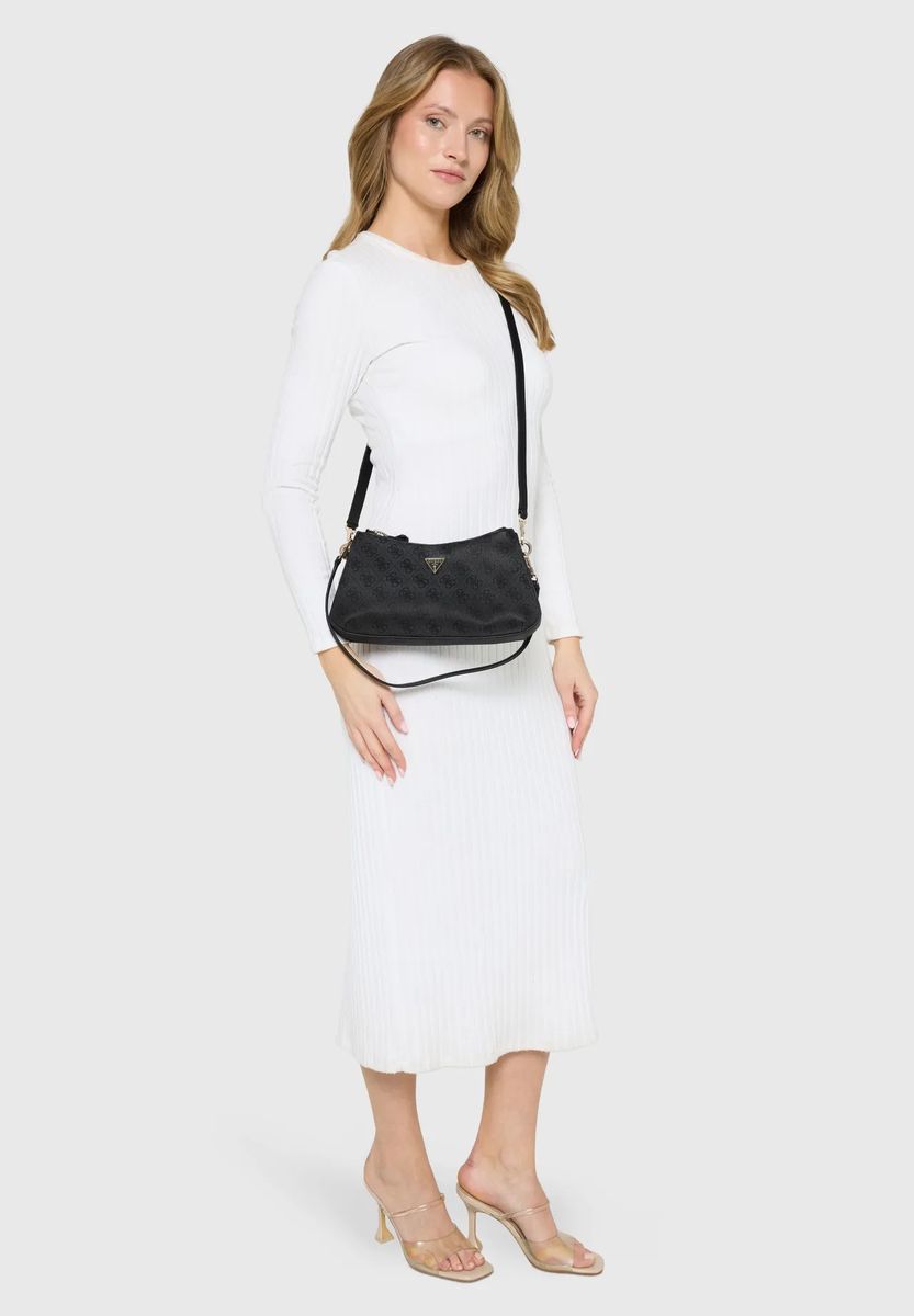 Kompakte Umhängetasche mit Monogramm-Muster