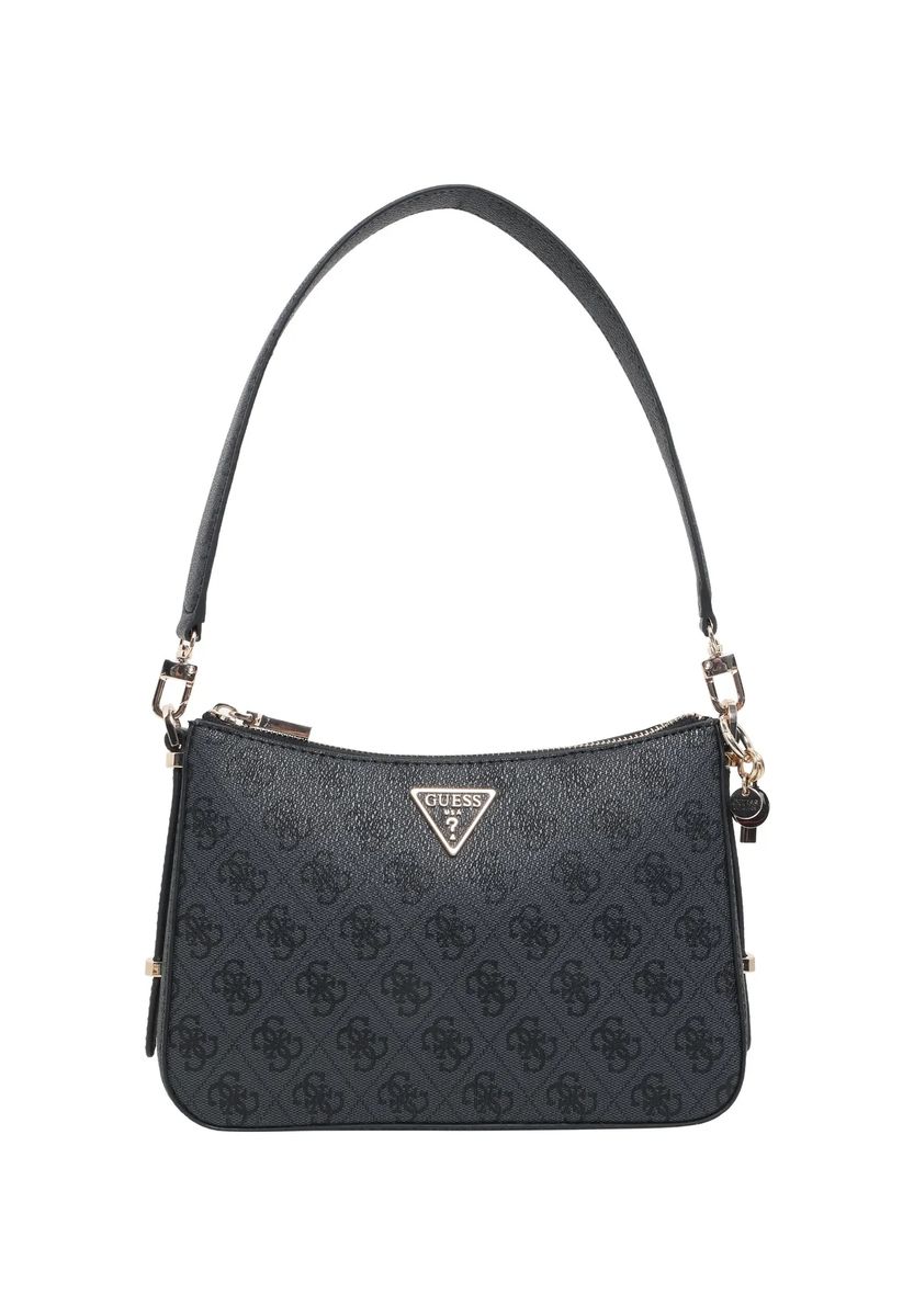 Schultertasche mit Monogramm-Muster