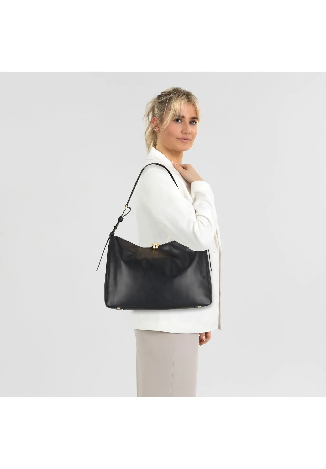 Elegante, weiche Leder-Schultertasche