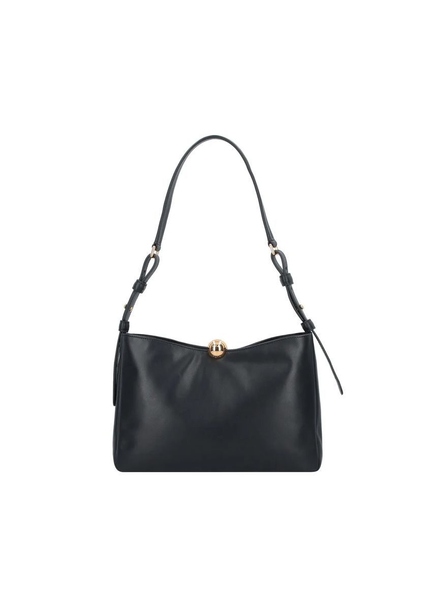 Elegante Leder-Hobo-Tasche mit Verschluss