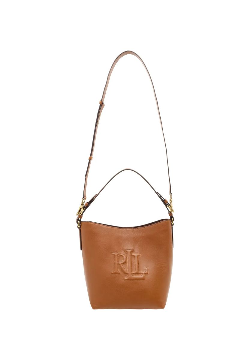 Elegante Beuteltasche aus geprägtem Leder