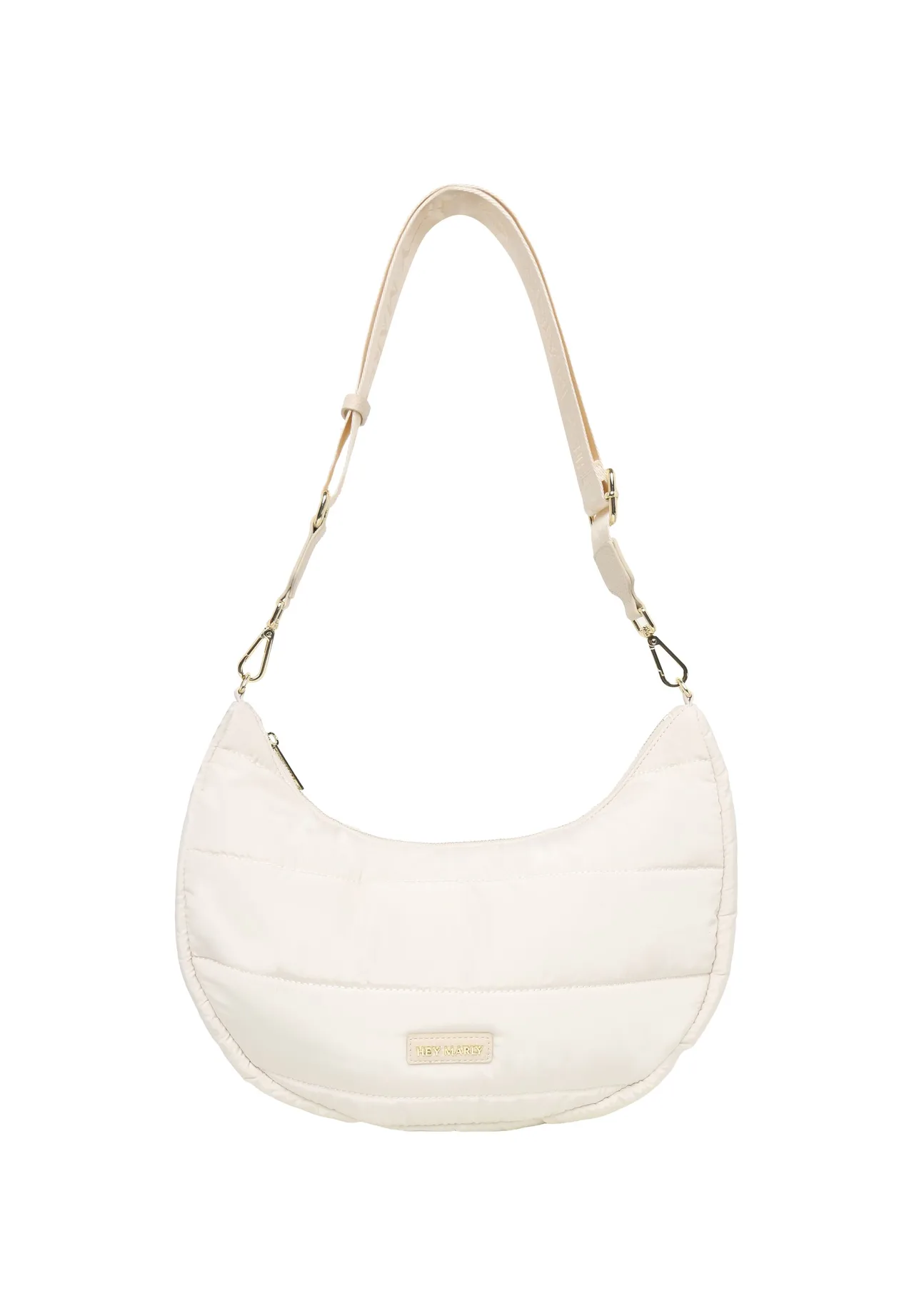 Gesteppte Nylon-Halbmondtasche
