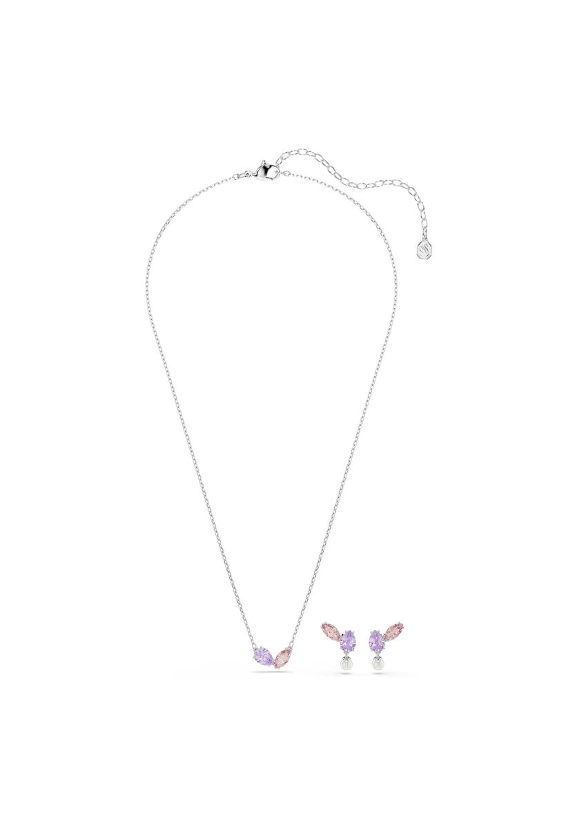 Elegantes Schmuckset mit Kristallen und Perlen