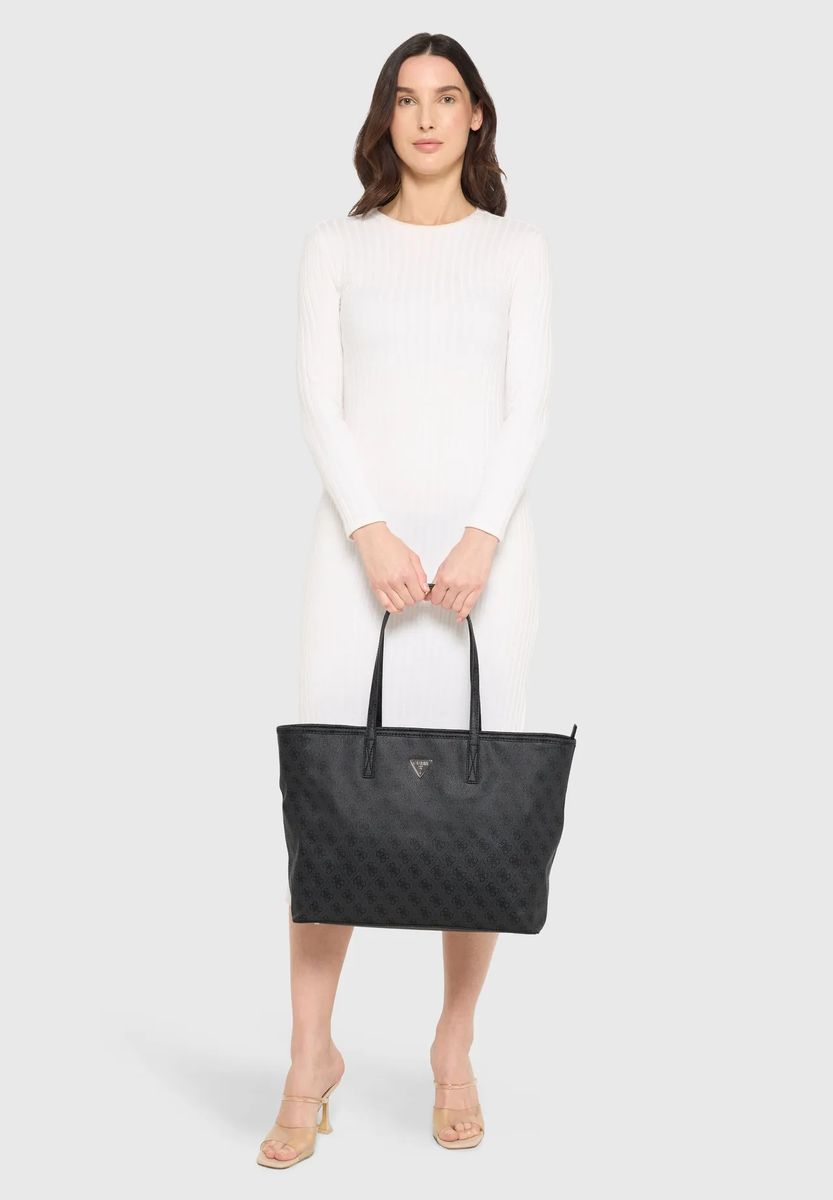 Elegante Tragetasche mit Monogramm-Muster