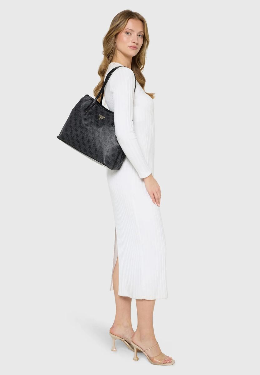 2-in-1 Shopper mit Allover-Logo