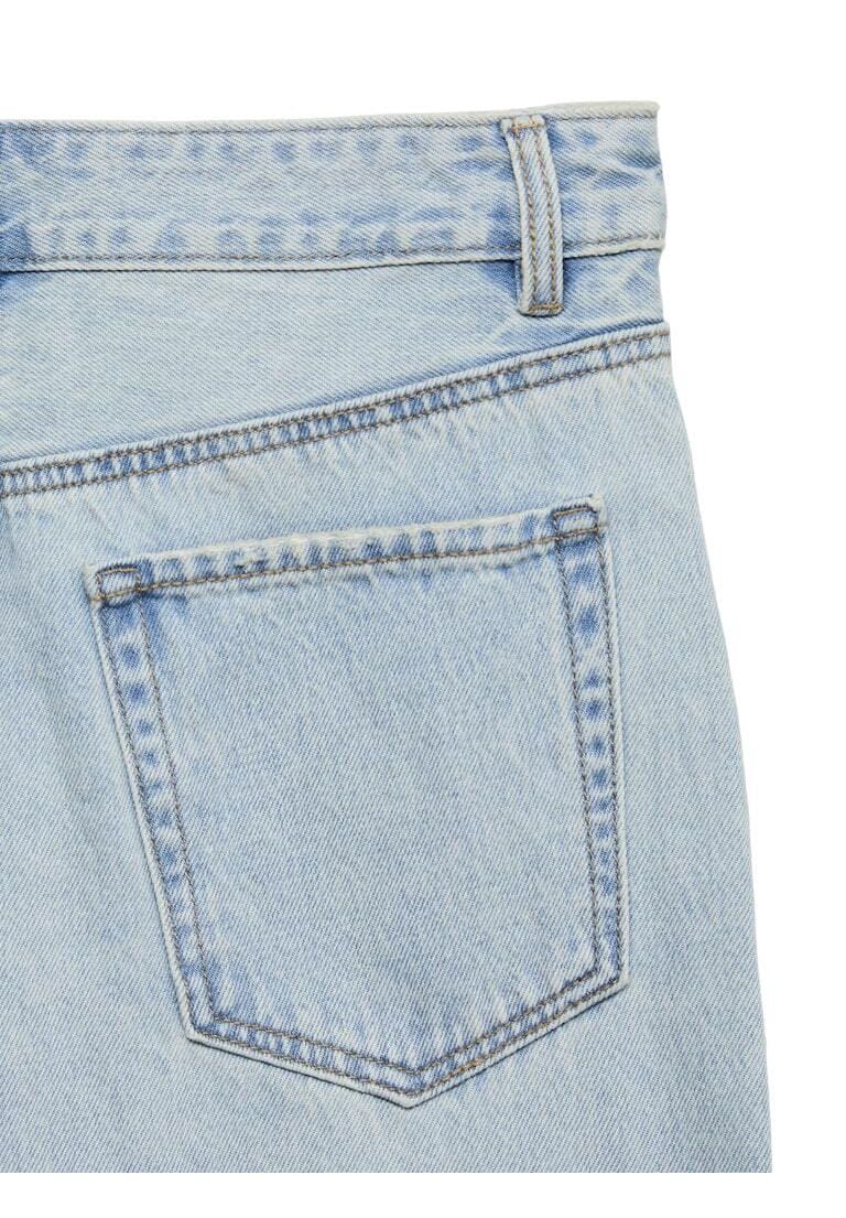 Tapered Mom-Denim mit hohem Bund