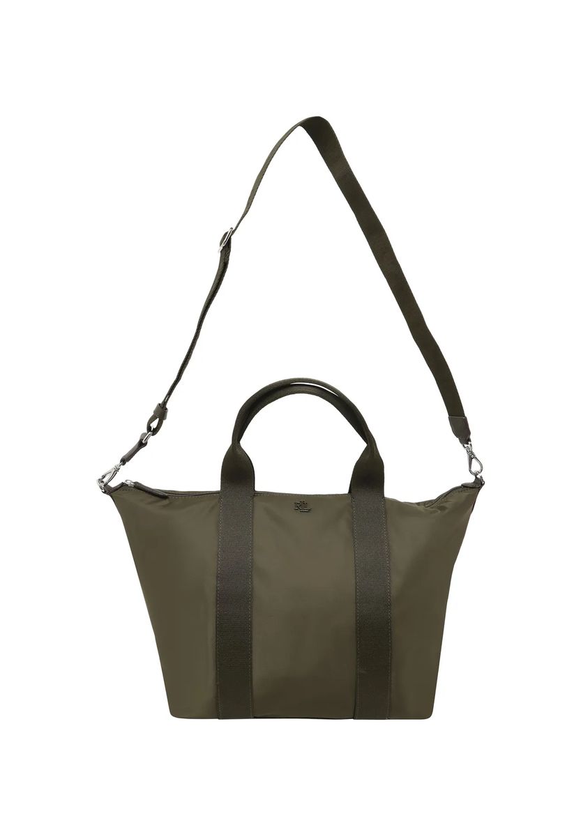 Minimalistischer Nylon-Shopper mit Gurtband-Henkeln