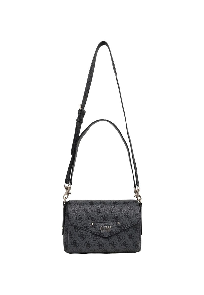 Schultertasche mit Monogramm-Muster