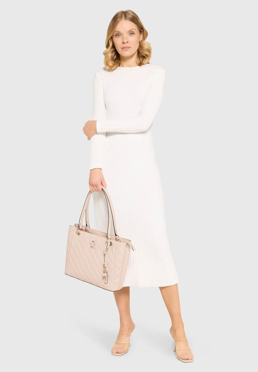 Elegante Gesteppte Kunstleder-Tragetasche