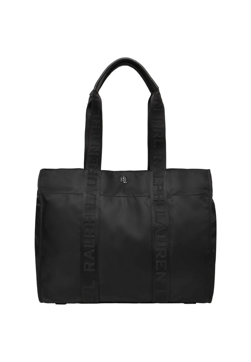 Minimalistischer Nylon-Shopper mit Emblem