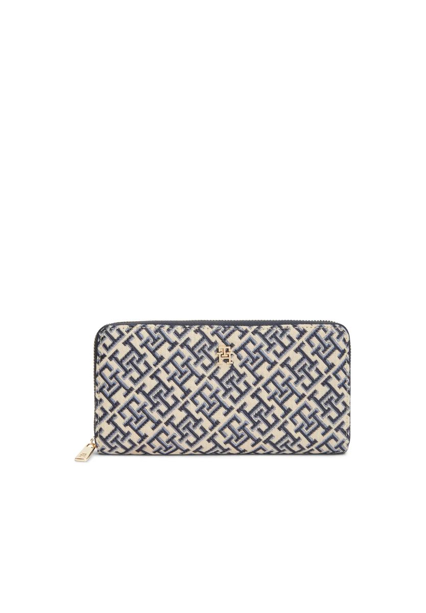 Lange Geldbörse mit Monogramm-Muster