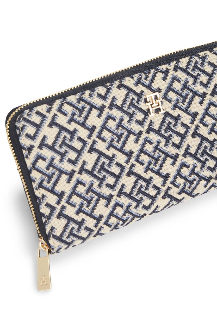 Lange Geldbörse mit Monogramm-Muster