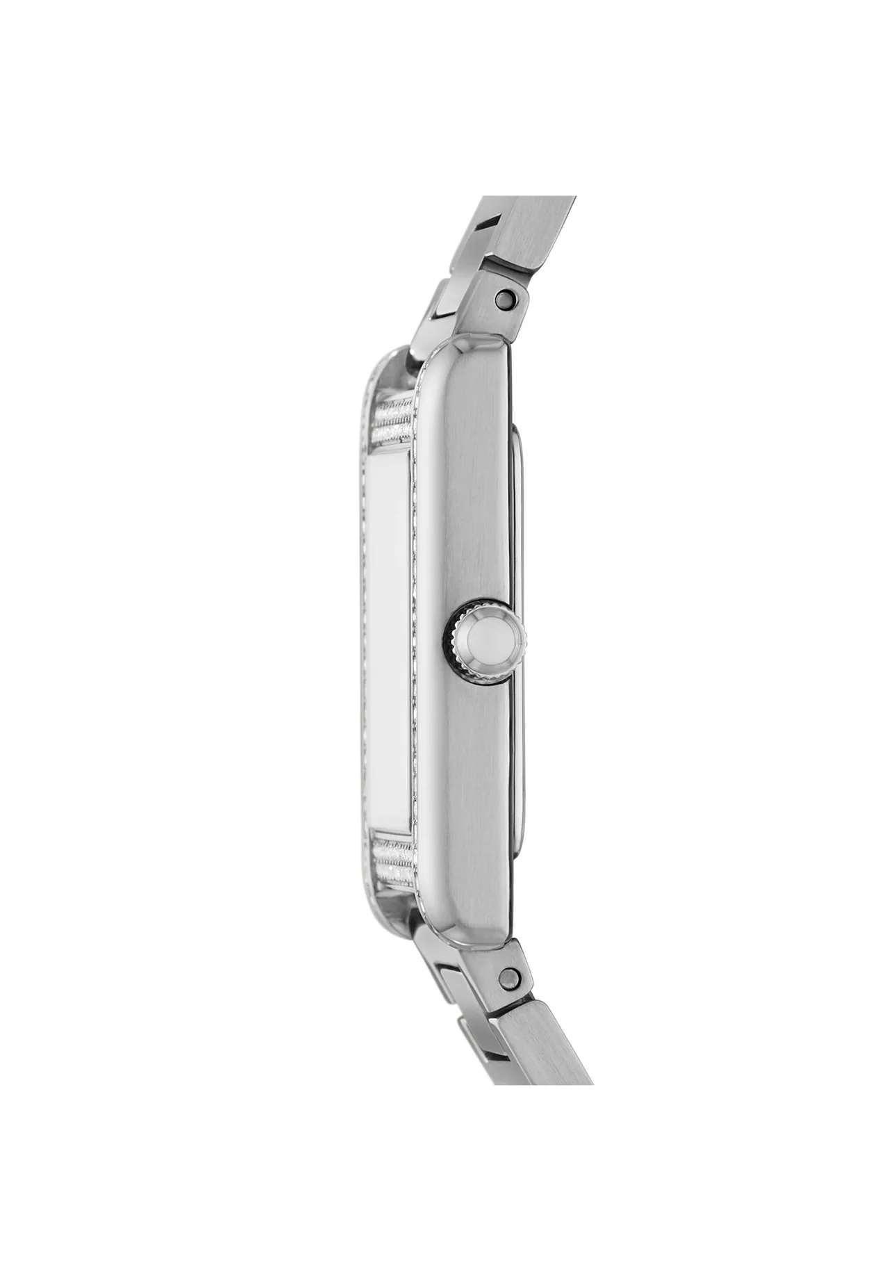 Elegante rechteckige Perlmutt-Armbanduhr