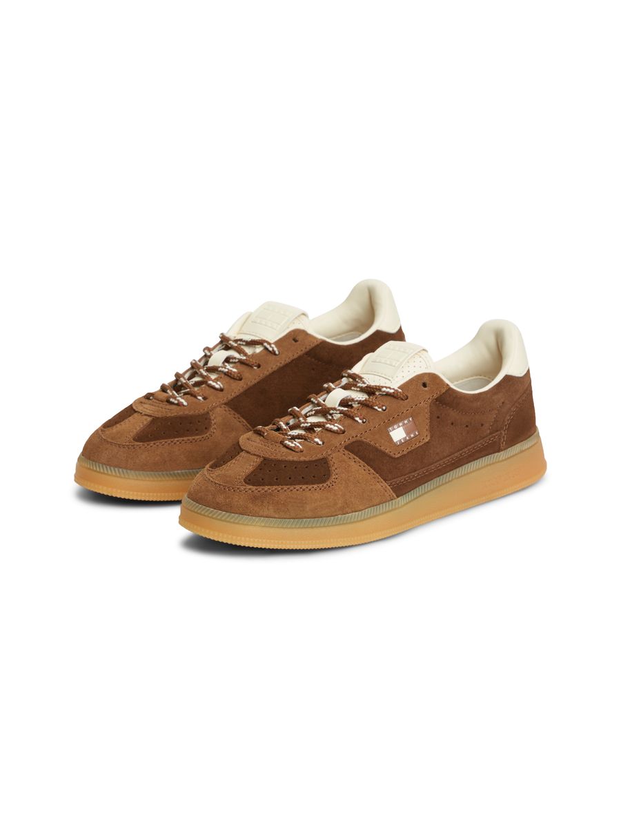Flache Wildleder-Retro-Sneaker