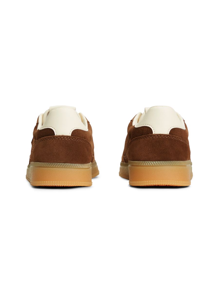 Flache Wildleder-Retro-Sneaker
