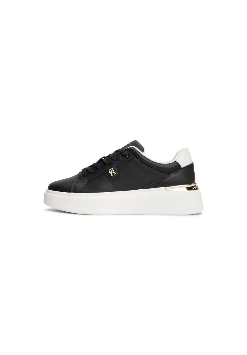 Minimalistische Plateau-Leder-Sneaker
