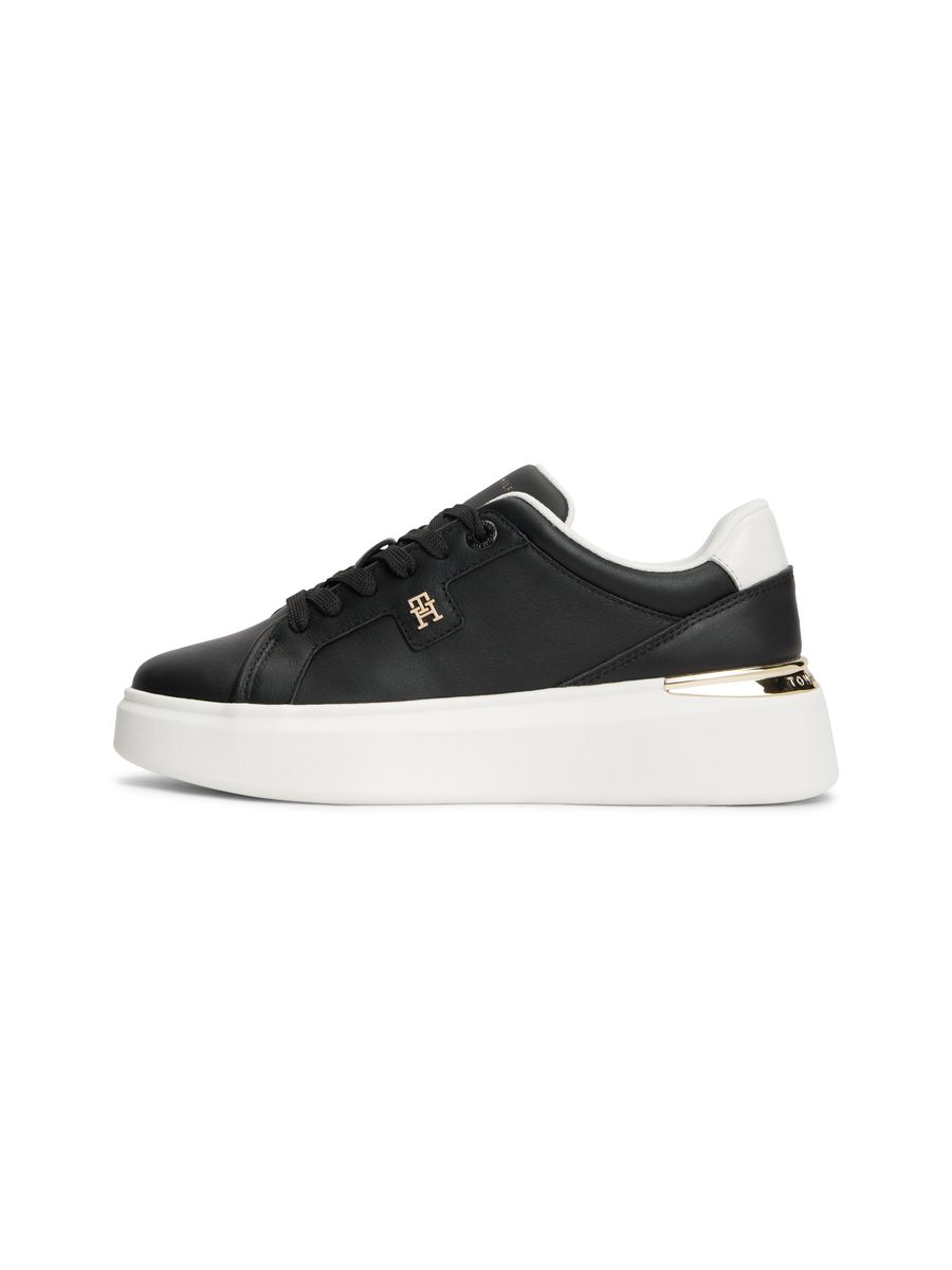 Minimalistische Plateau-Leder-Sneaker