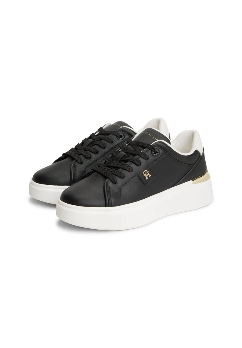 Minimalistische Plateau-Leder-Sneaker