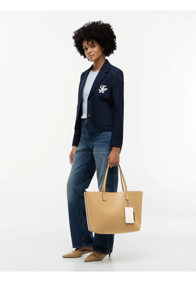 Klassischer Struktur-Shopper mit abnehmbarem Etui