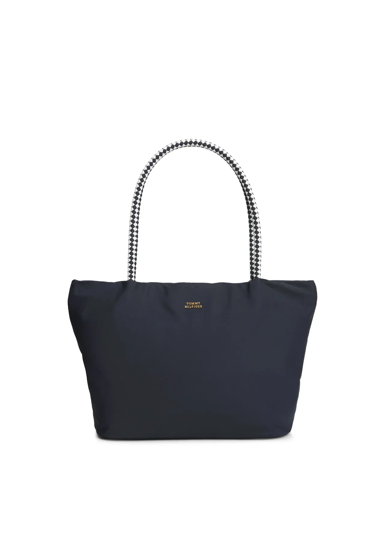 Minimalistischer Nylon-Shopper mit Logo
