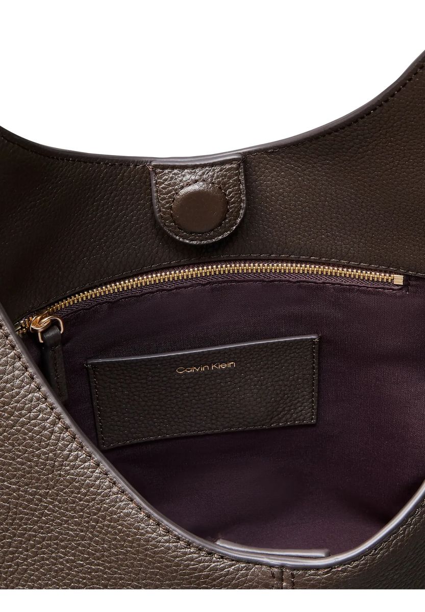 Minimalistische Hobo-Tasche aus Narbenleder
