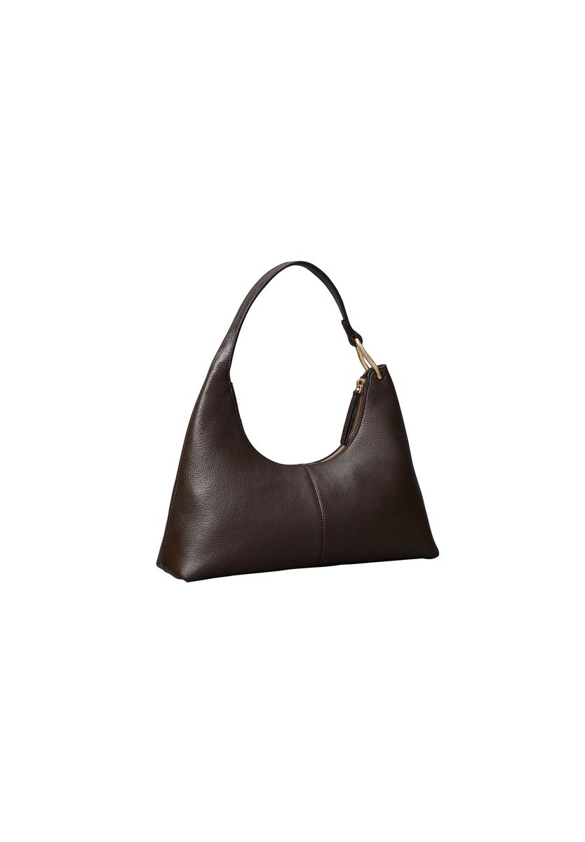Minimalistische Leder-Hobo-Tasche