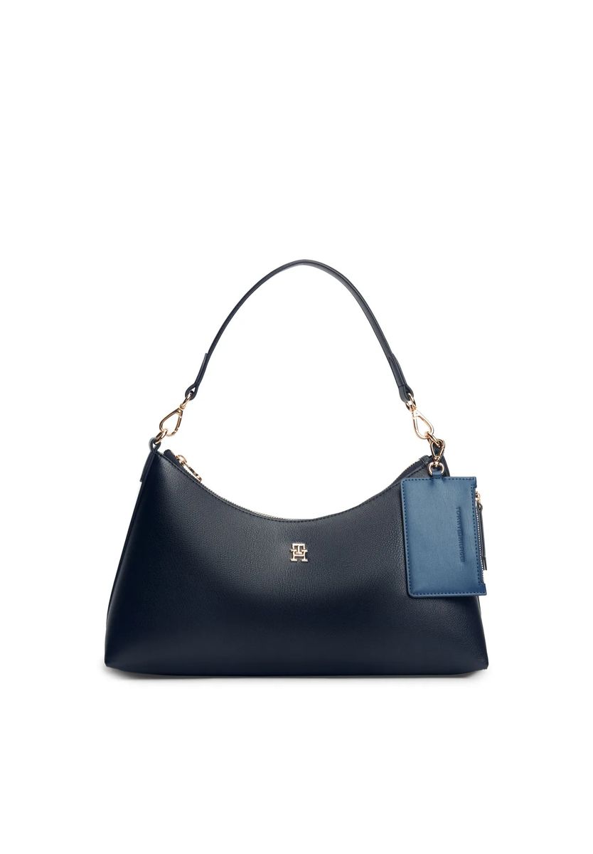 Elegante sichelförmige Schultertasche aus Kunstleder