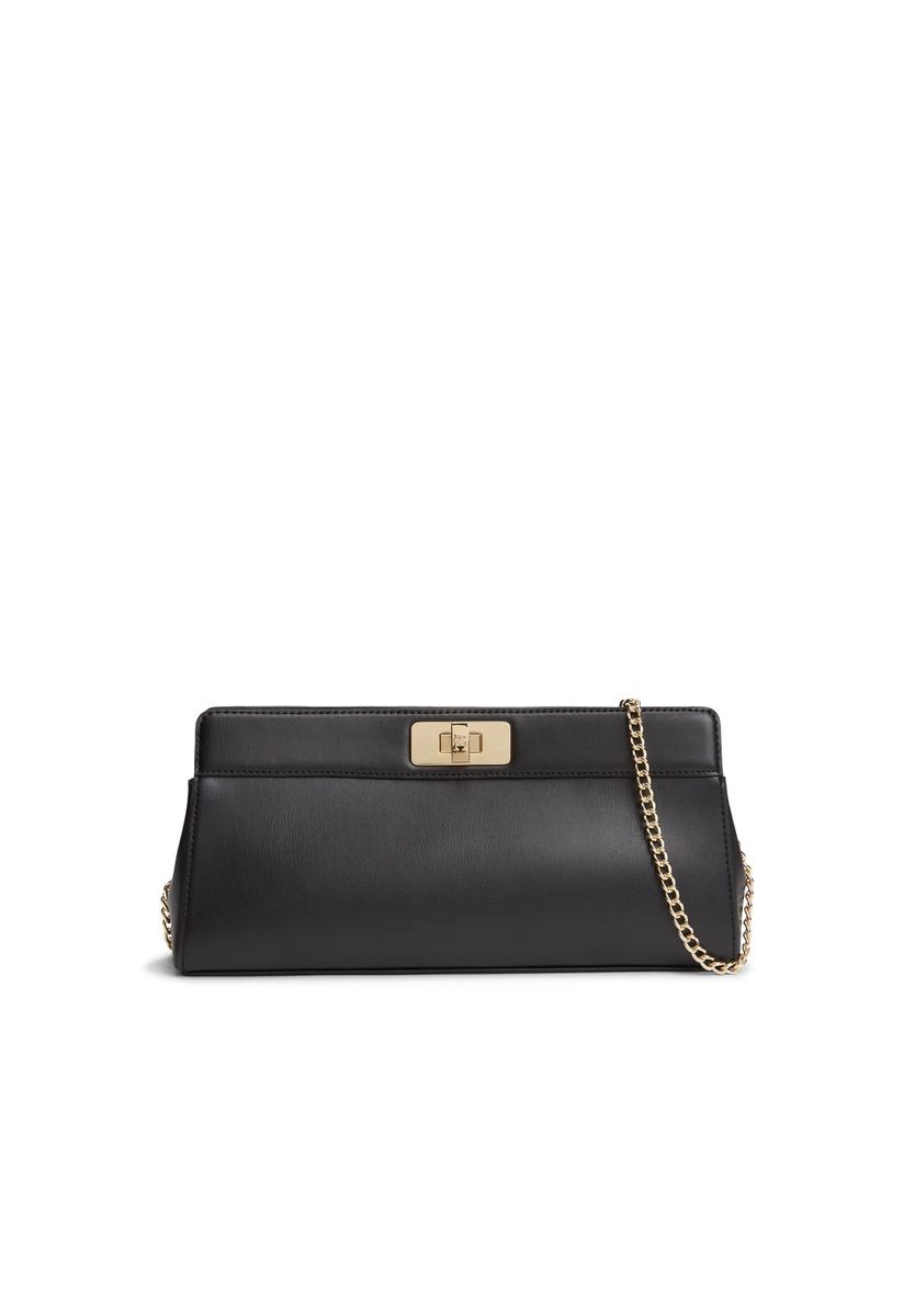 Elegante Kunstleder-Clutch mit Kette
