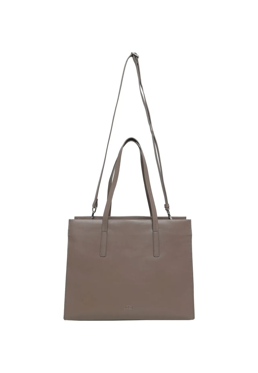 Minimalistischer Strukturierter Leder-Shopper