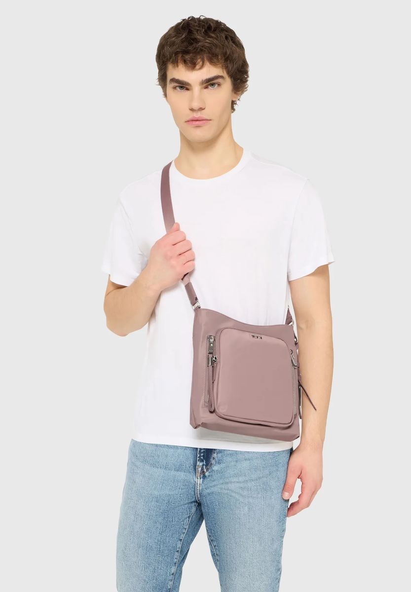 Vielseitige Crossbody-Tasche mit Mehrfachtaschen