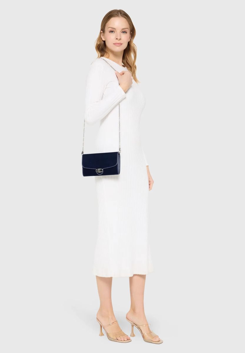 Elegante Monogramm-Umhängetasche mit Kette