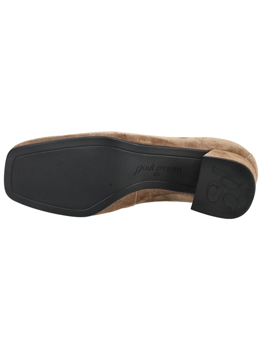 Elegante Suede-Loafer mit Blockabsatz