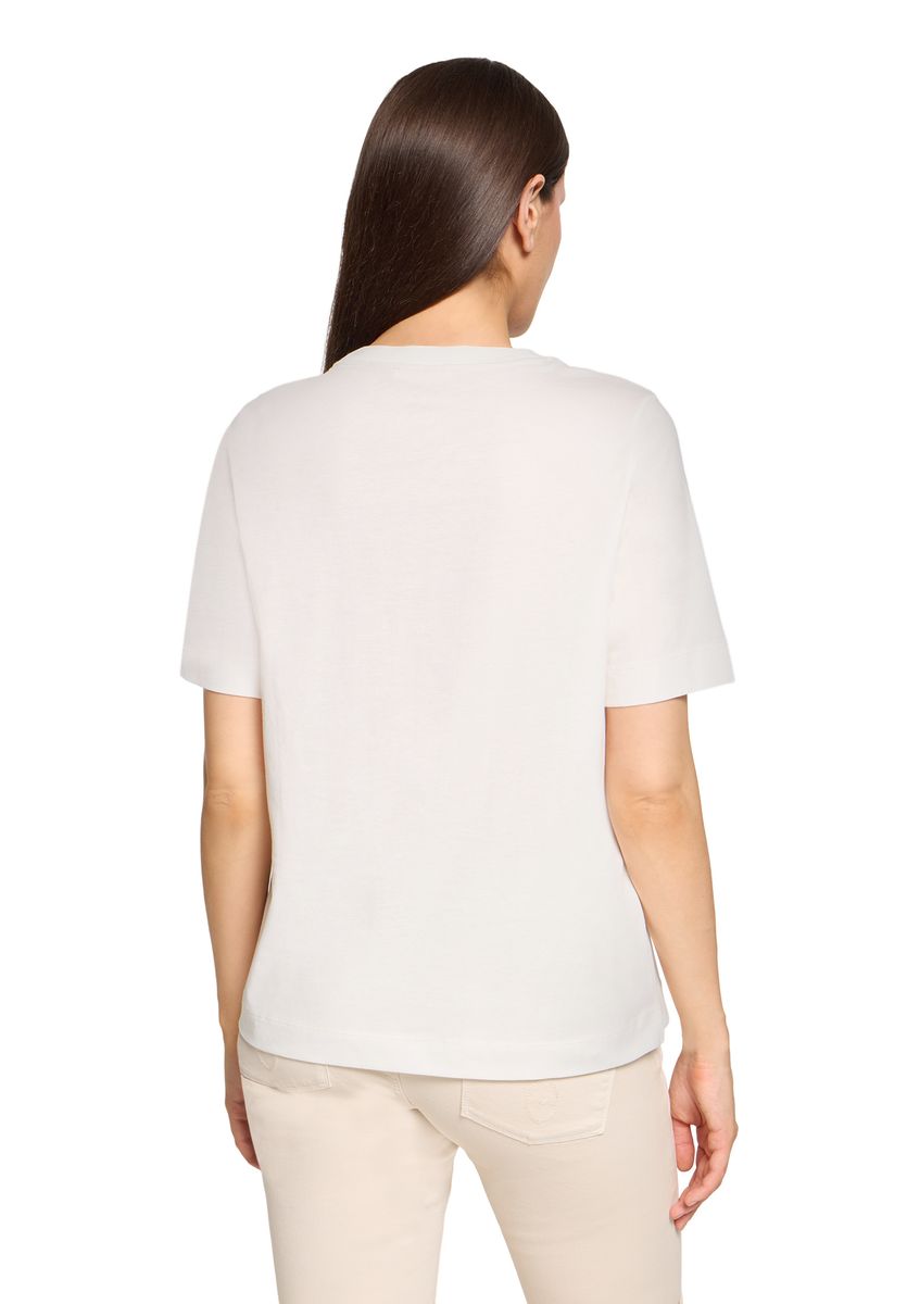 T-Shirt mit strukturierter Stickerei