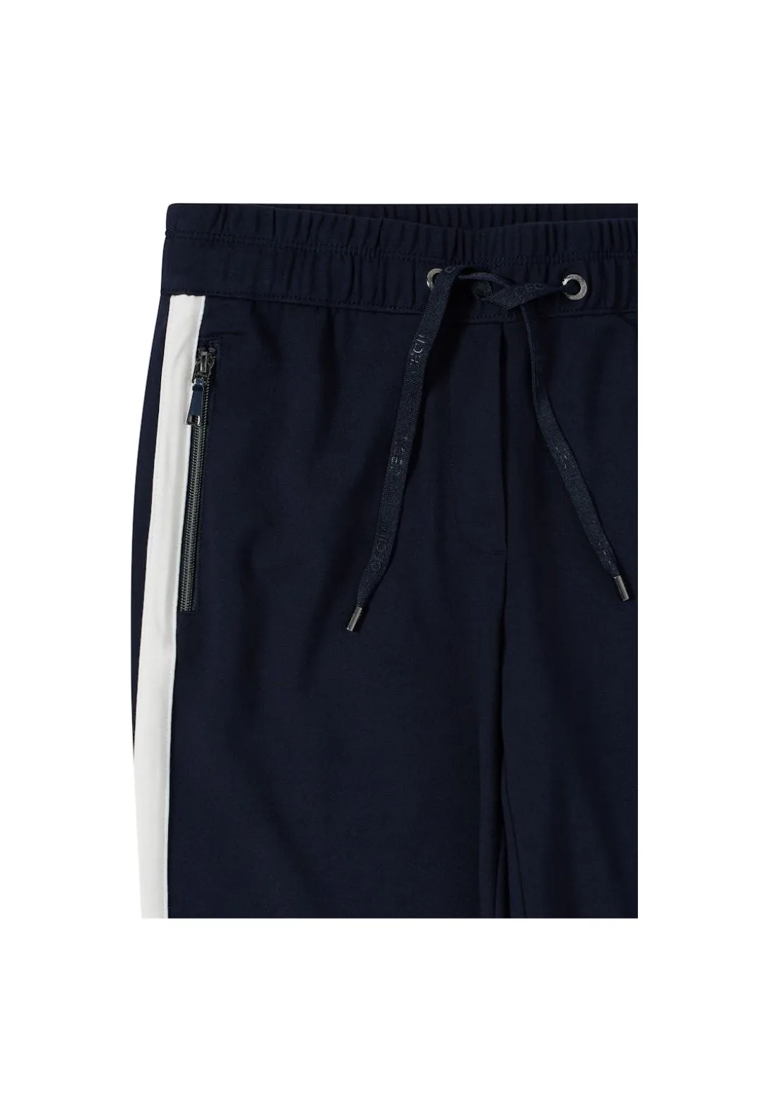 Stoffhose mit Tunnelzug und Seitenstreifen
