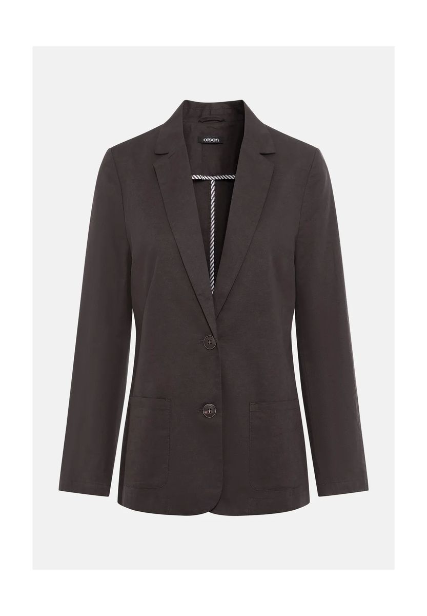 Klassischer Blazer aus Leinen-Mix