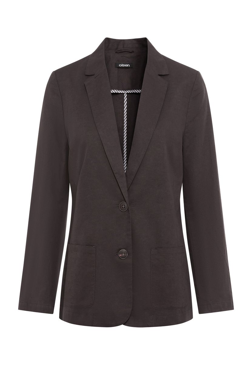 Klassischer Blazer aus Leinen-Mix