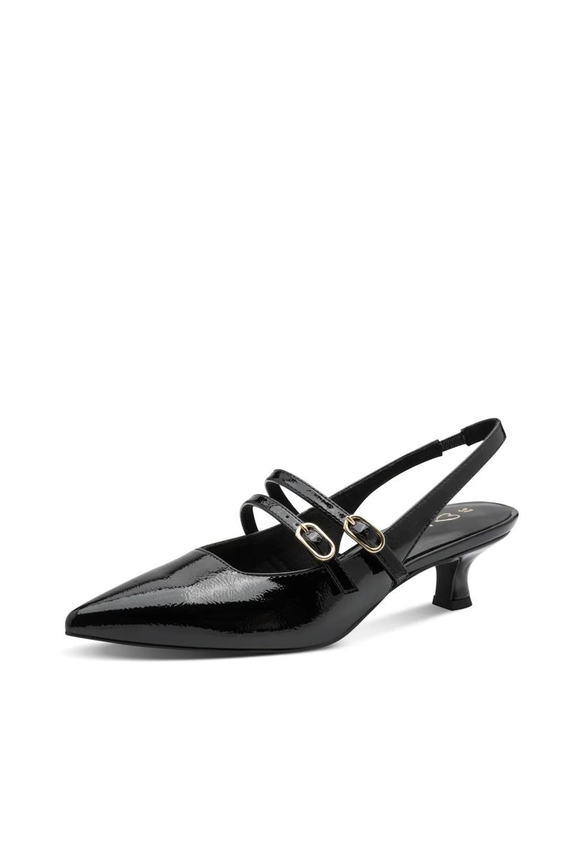 Spitze Slingpumps mit Doppelriemchen